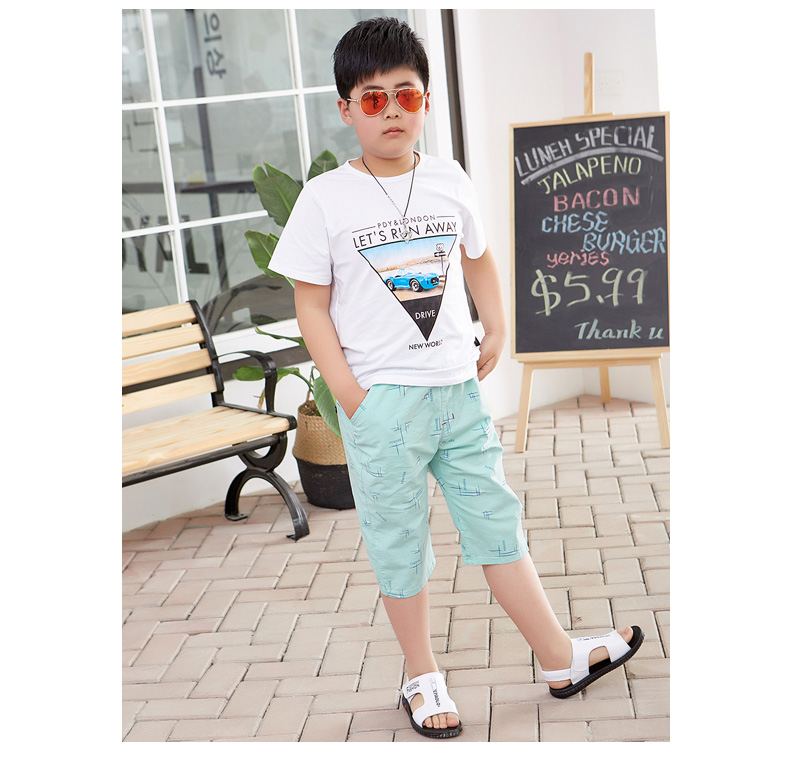 Quần áo trẻ em béo 7 quần cộng với phân bón để tăng quần trẻ em Quần béo bé trai mặc quần lửng ống rộng trẻ em - Quần quần áo cho bé 1 tuổi