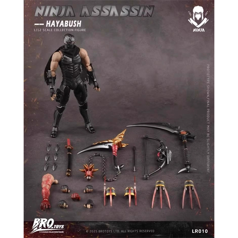 In Stock Brotoys 1/12 Lr010 Ninja Assassin Falcon Action Figure