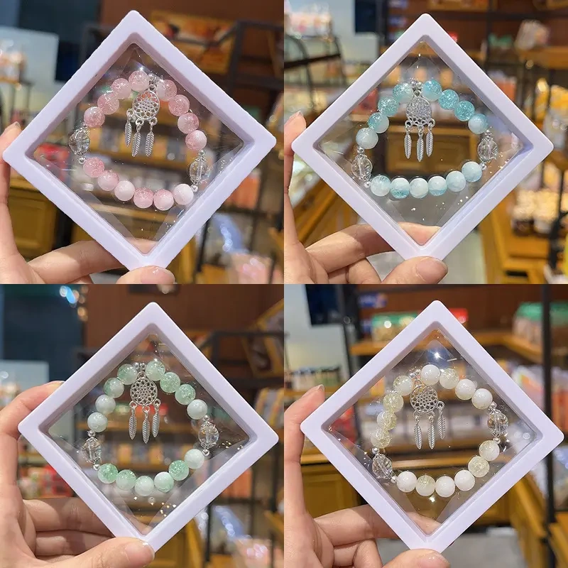 Dreamcatcher Crystal Bracelet Student Beaded Bracelet Milk Cap Super Fairy Niche Light Luxury Design Best Friend Jewelry Gift