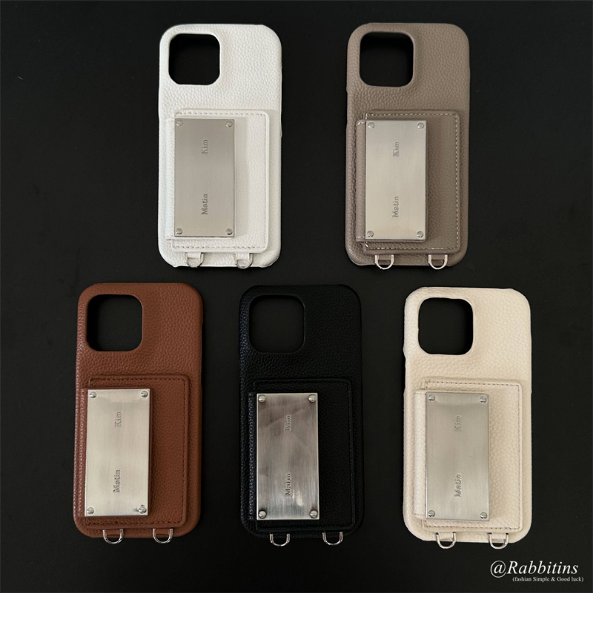 Korean Design Matin Kim Niche Leather Minimalist Crossbody Case