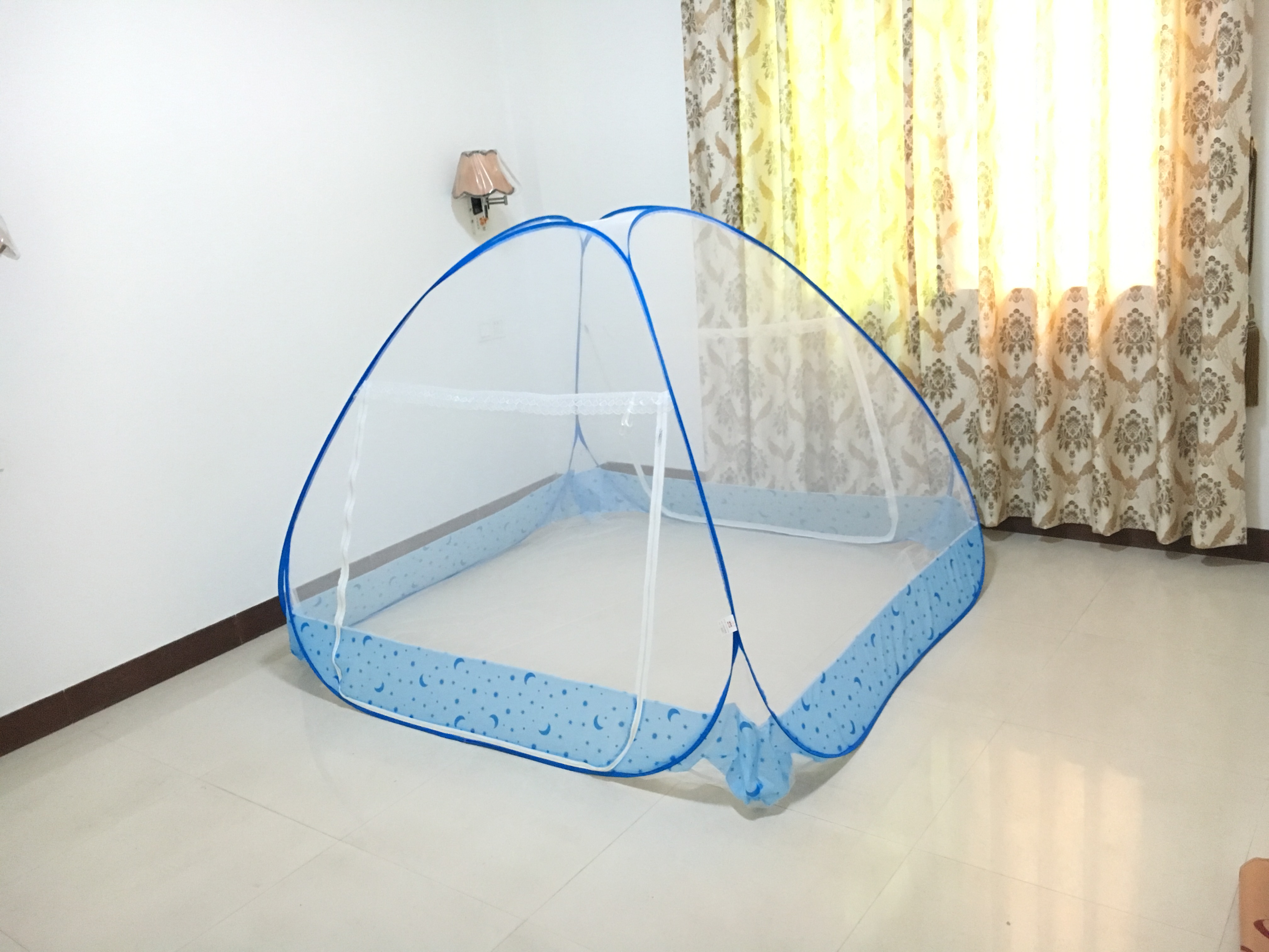 Ngoài trời yurt muỗi lưới cắm trại lều du lịch chống ẩm sàn để cài đặt vườn di động miễn phí - Lưới chống muỗi mung treo giuong ngu