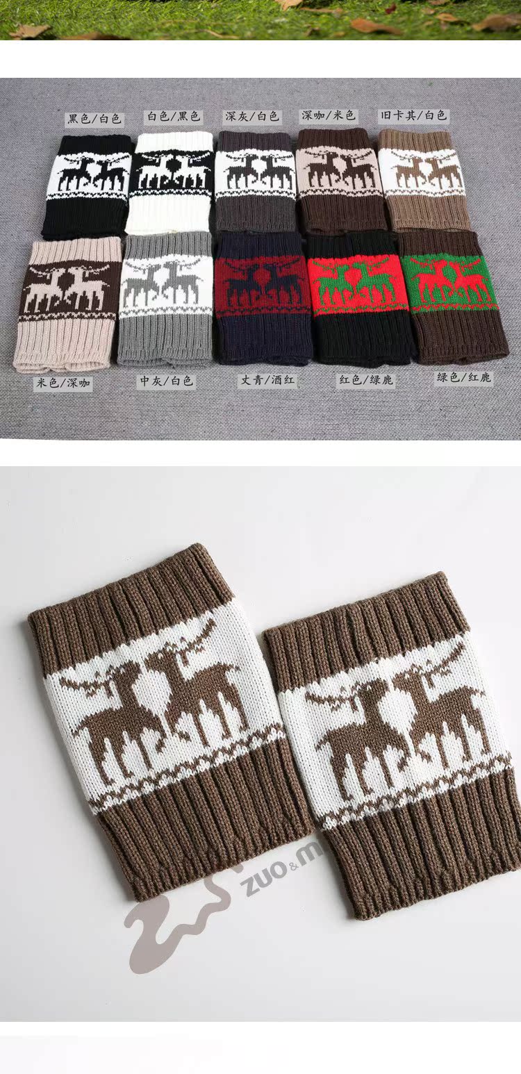 Legging len mới chân ấm hơn mùa thu và mùa đông đan bốt thiết lập màu sắc phù hợp với vớ ngắn nai sừng tấm đặt chân cổ áo vớ mùa hè siêu mỏng
