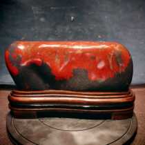 Natural Guilin chicken blood jade raw stone ornaments water stone mountain material strange stone ornamental living room entrance Dahongpao chicken blood stone