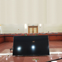 Mobile TV bracket conference room podium return display floor low cart return display 90 degree flip angle tilt