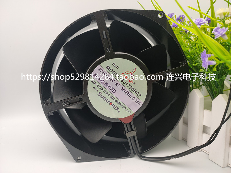 Taiwan Sanju SJ1755HA2 AC220V 17055 All Metal High Temperature Resistant Axial Fan Cooling Fan