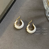 Черные серьги, изысканный стиль, легкий роскошный стиль
