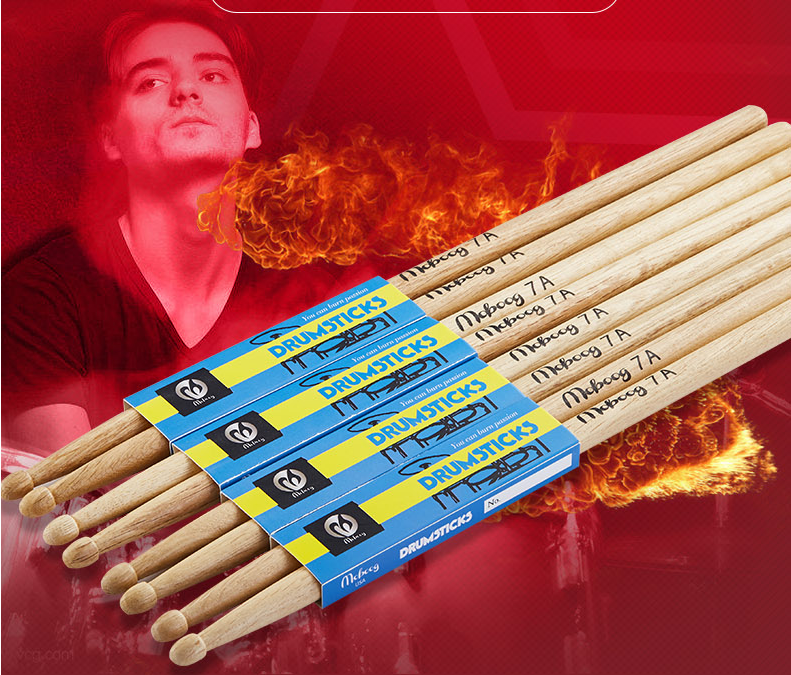 Sir Shelf Drums encourage adult children to practice drum drum drum stick maple beard peach rubber 5A 7