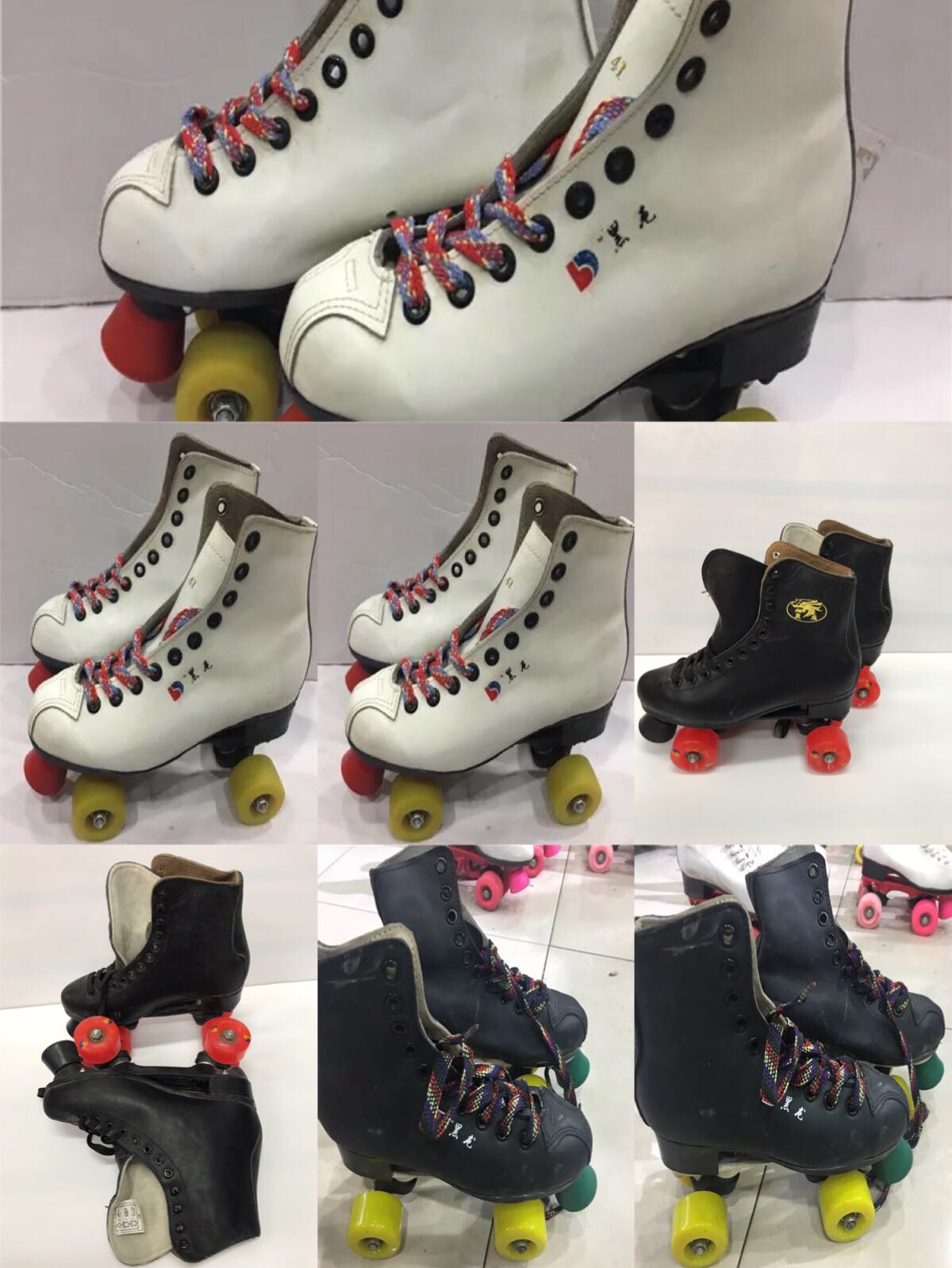 Heilong double row roller skates