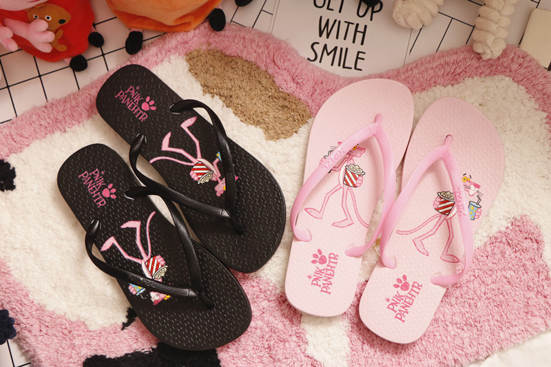 2018 flip flops nữ dép mùa hè thời trang mặc bên ngoài trượt non-slip dày có đế sinh viên bãi biển ra bãi biển dép đi trong nhà