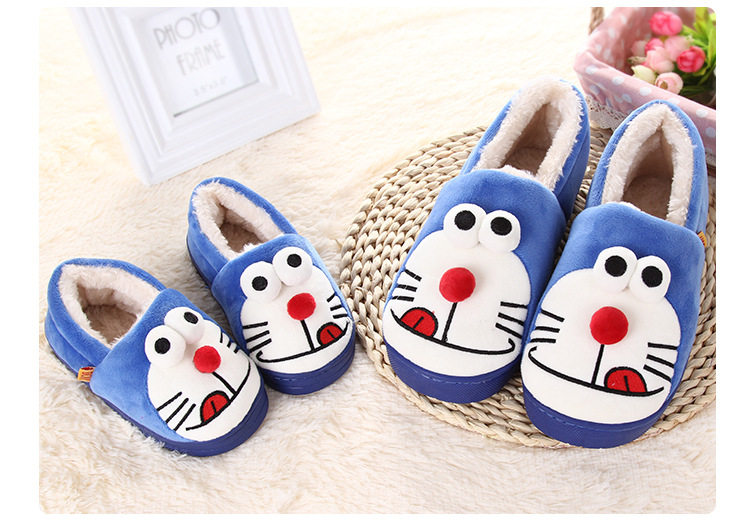 Pantoufles enfants en suède pour hiver - semelle coton - Ref 1010628 Image 28