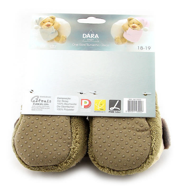 Pantoufles enfants en suède pour hiver - semelle coton - Ref 1010628 Image 14