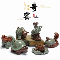 Tea Spotting Piece Boutique Purple Sand Golden Toad handmade Nourishing Brothers Kilo Tea Play Tea Fun Kongfu Tea Art Accessories