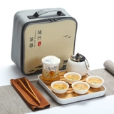 Чайный сервиз для путешествий, портативный комплект, дорожная небольшая сумка, маленький чай