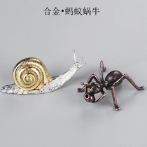 Copper Alloy Animal Insect scents insert Ant snail tea darling tea Play with small pendulum boutique small incense burner Incense Holder