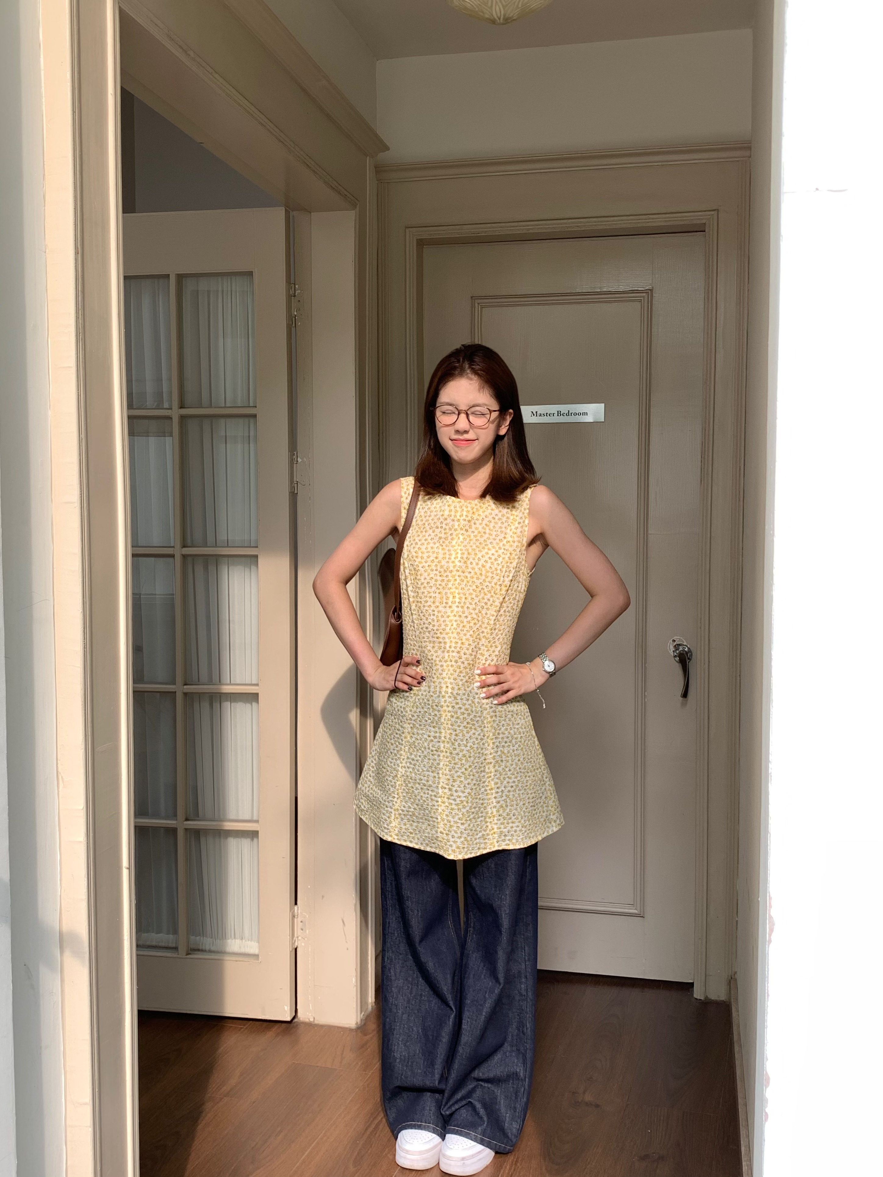 Tuuuh летнее платье-сарафан без рукавов с цветочным принтом в корейском стиле