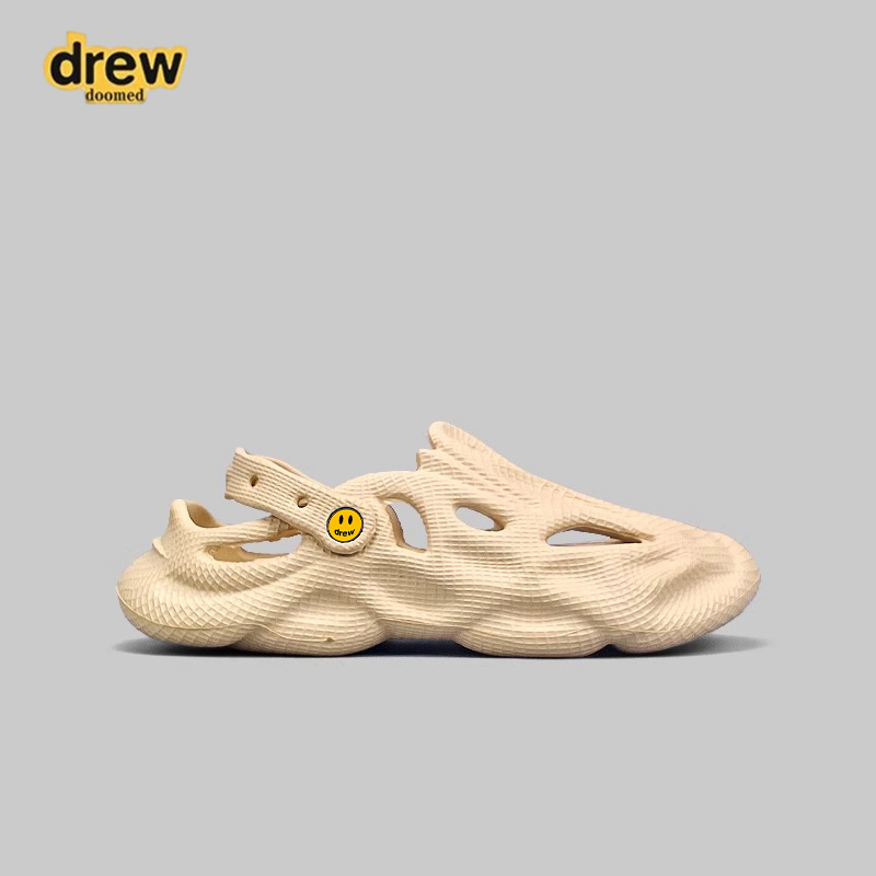 Drew Housedoomed Smiley Face Clog Sandals, Hole Shoes, Beach Slippers, Outdoor Sports Slippers with a Soft Cushioning Feel