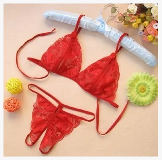 Của phụ nữ Ren Cup Siêu mỏng Quan Điểm Bra Bra Cutout Đồ Lót Mặc Bikini Sexy Thong Bra Set