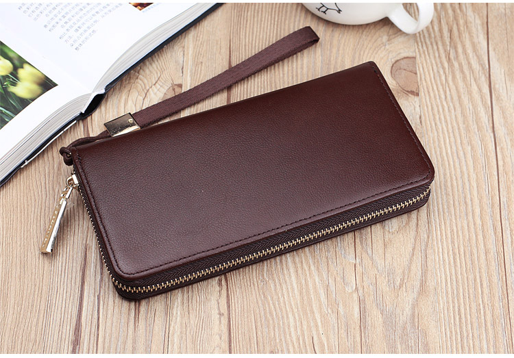 Thời trang nam Ví dài Tide Túi xách nam 8 Thẻ 3 Ví tiền giấy Tích hợp Dây kéo Coin Purse Ly hợp ví đựng thẻ
