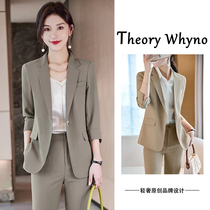 THEORY WHYNO light luxury high-end professional temperament small suit suit womens summer thin casual suit formal wear