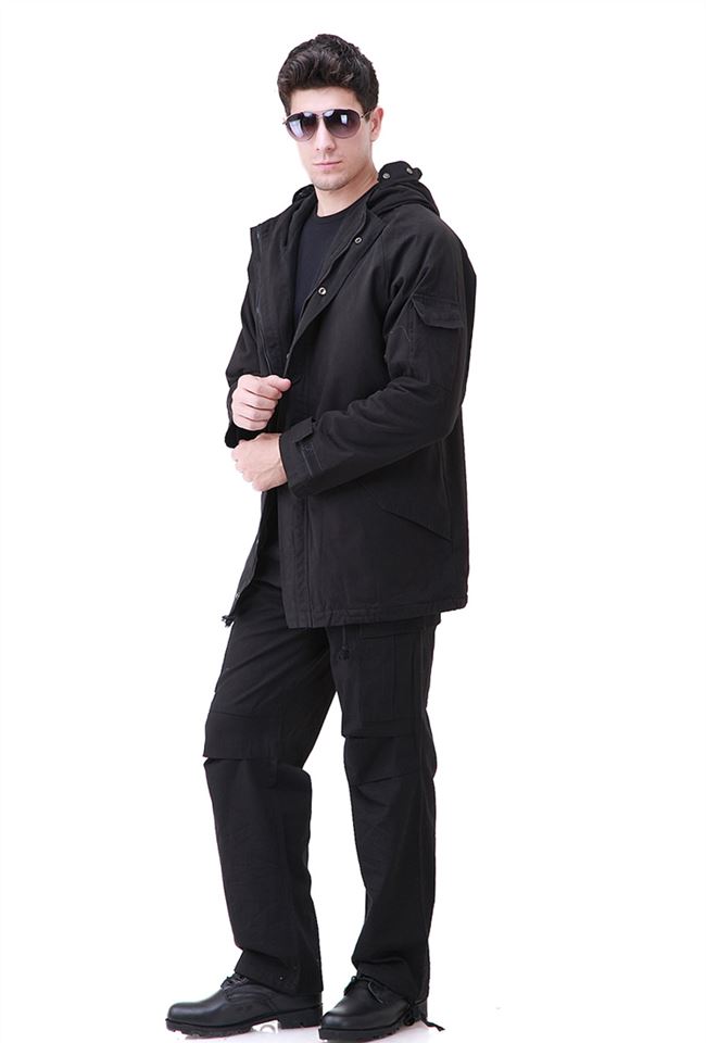 Junye ngoài trời người hâm mộ quân đội quần áo nam G8 áo khoác cotton dày phù hợp với đào tạo phù hợp - Những người đam mê quân sự hàng may mặc / sản phẩm quạt quân đội quân phục mùa hè