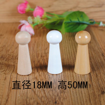 Solid wood ball decoration hanging hook Creative DIY simple hook coat hook hook Wooden hanger hanging hook