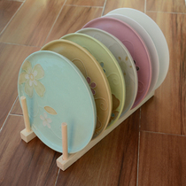 Simple style Solid wood plate drain rack drip rack Dish rack Dish rack bookshelf storage rack Pine wood