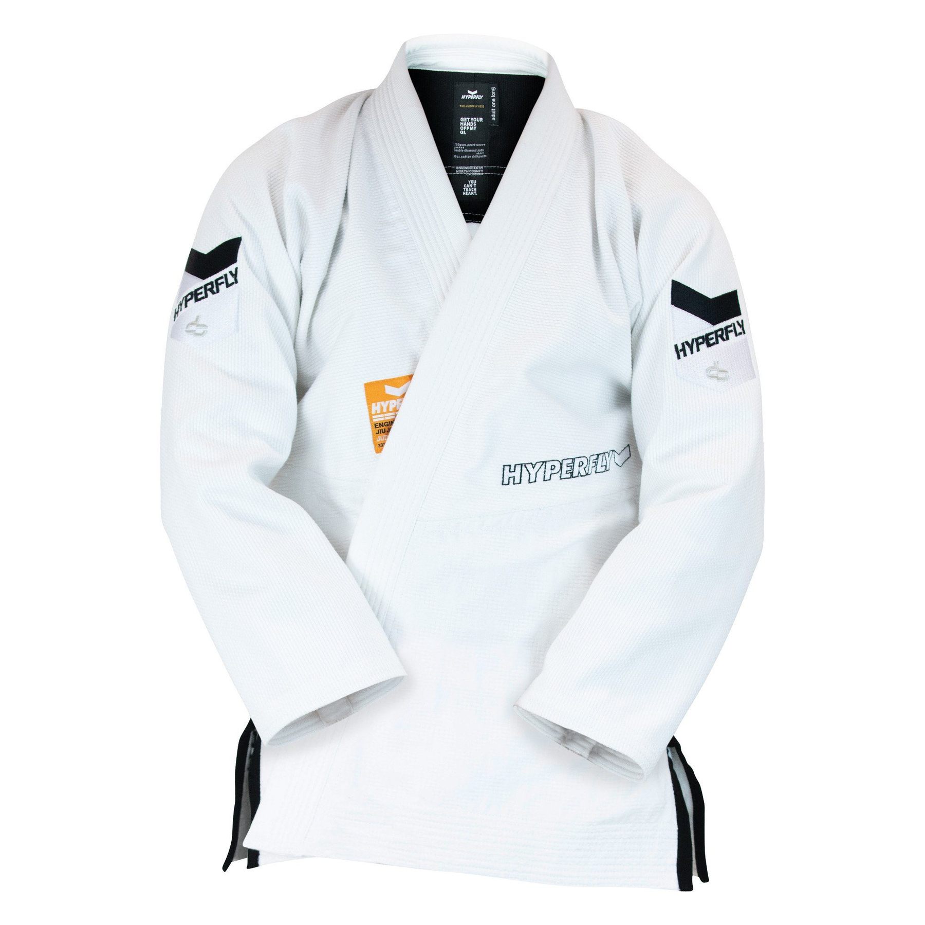 Hyperfly JudoFly X3 White Brazilian Jiu-Jitsu Men's Dojo Clothing Spot Base Men's Match Same