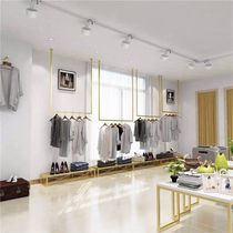 Clothing store gold hanger hanging hanger display rack custom-made wall womens clothing store hanger display rack wedding rack