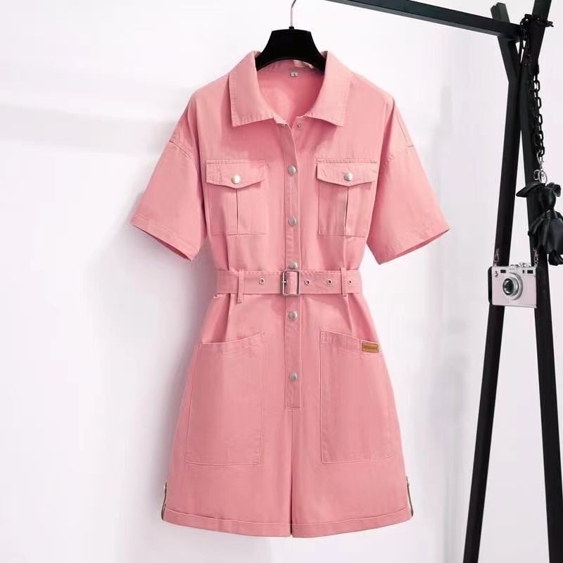 Fashionable Jumpsuit for Women, New Summer Style, Stylish and Slimming for Petite Figures, Korean Style Loose Cargo Pants Jumpsuit