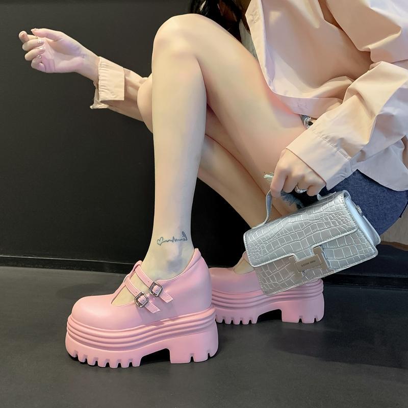 15Cm12Cm10Cm Ultra-High Heel Height-Increasing Women's Shoes Thick-Soled Single Shoes for Women 2025 Spring New Style Pink White 15Cm12Cm10Cm Ultra-High Heel Height-Increasing Women's Shoes Thick-Soled Single Shoes for Women 2025 Spring New Style Pink White