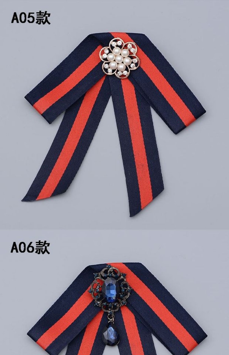 Siêu cổ tích phiên bản Hàn Quốc của cổ áo hoa Anh College gió unisex miễn phí mặc nơ thắt nơ cổ áo cổ áo hoa ghim băng cài áo