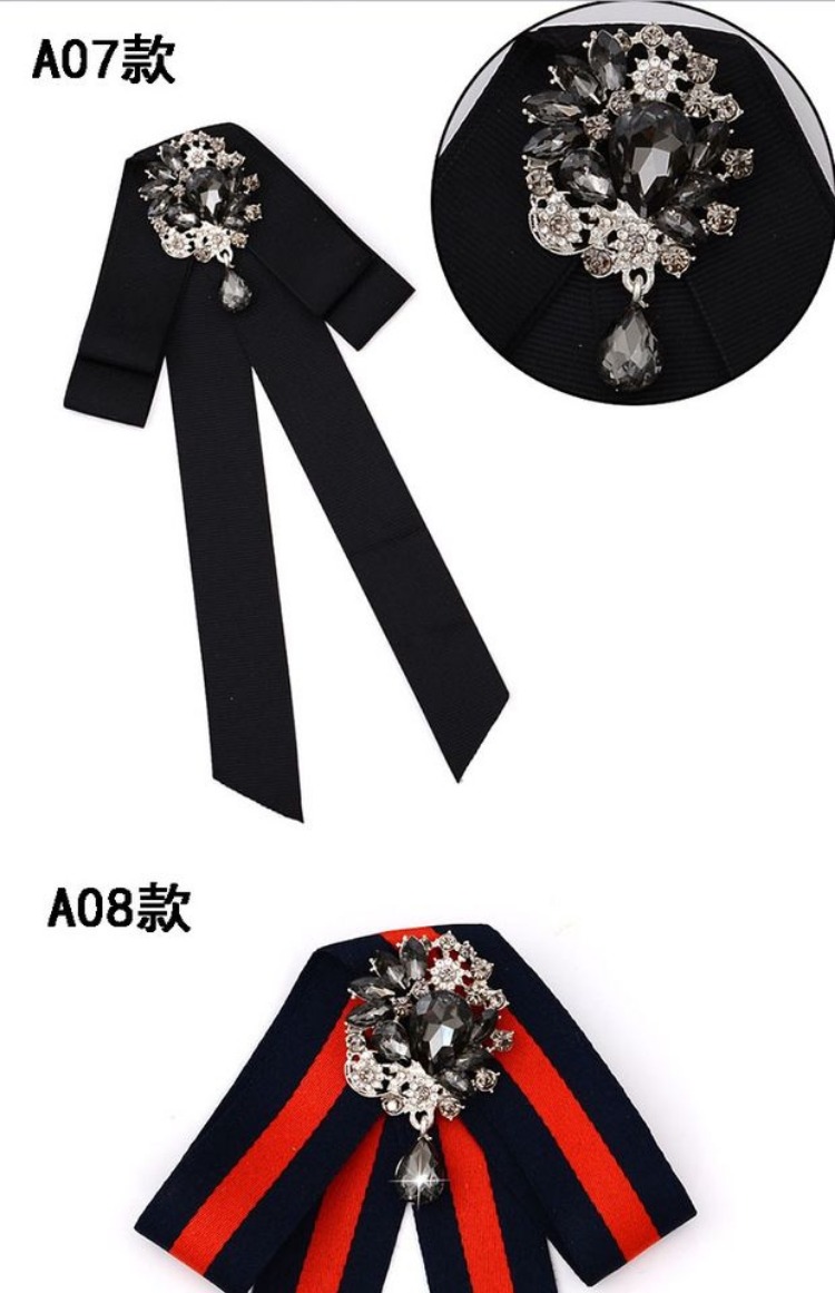 Siêu cổ tích phiên bản Hàn Quốc của cổ áo hoa Anh College gió unisex miễn phí mặc nơ thắt nơ cổ áo cổ áo hoa ghim băng cài áo