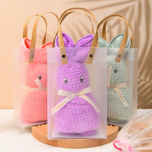 Кролик, рождественское полотенце, подарок на день рождения, делается под заказ, с печатью вашего логотипа