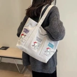 Зимняя вместительная и большая сумка через плечо, японский портативный тканевый мешок, сумка на одно плечо, коллекция 2023, подходит для студента