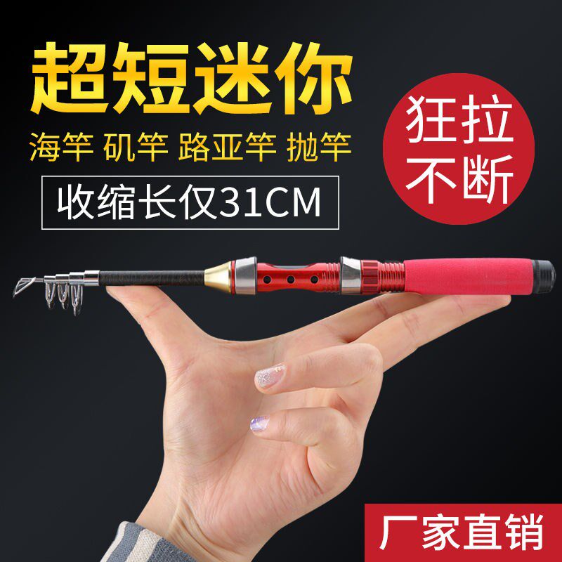 Mini Little Sea Rod Super Hard Pole Super Hard Rod Angeles Fishing Rod Ice Fishing Pole River Pole