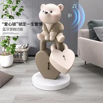 Large floor-standing bear ornaments living room TV cabinet home decorations wedding room layout wedding gifts for newlyweds