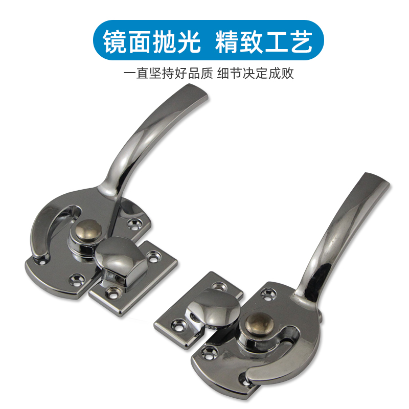 Zinc alloy oven door lock distribution cabinet case sealed door handle handle test room door lock coating mechanical duck palm door lock