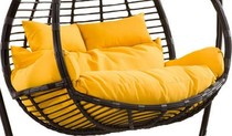 Cushion Hanging basket Removable and washable double cradle cushion Rattan chair Hammock washable cloth cover Hanging chair cradle cushion