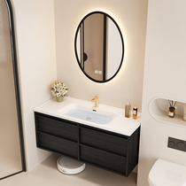 Medieval style skeleton line bathroom cabinet combination French retro one-piece ceramic basin wash basin bathroom sink