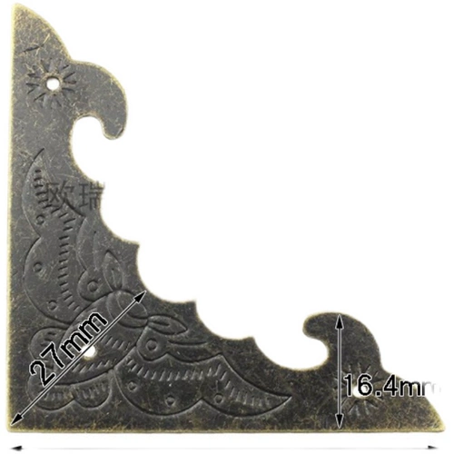 Сплав причудливый угол пакета 4 -края угловая наклейка DIY справа -ЗАГУЛИЙ ДЕРЕВНЯЯ КОРОКА ДЕКОРВАВИЙ УГОЛОВА