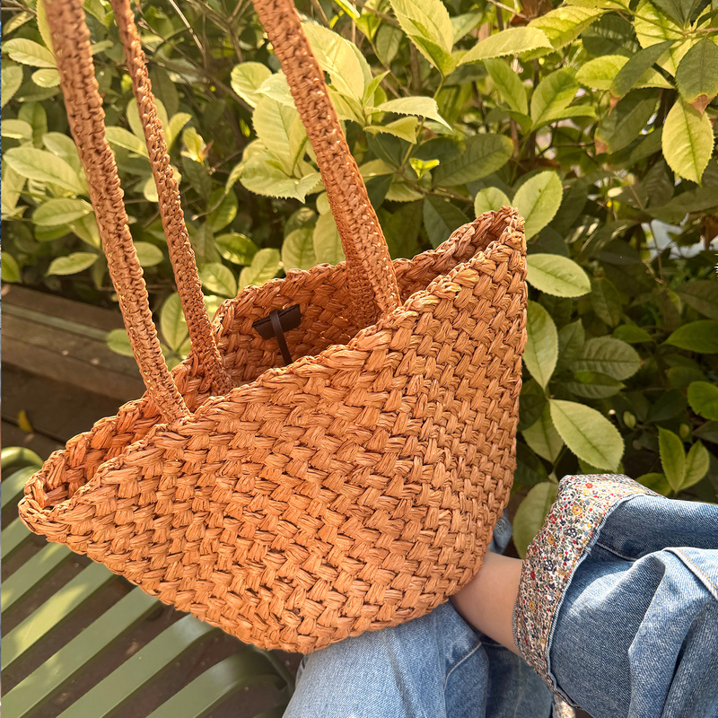 Zowzow Spicy Little Pepper Three-Dimensional Handwoven Integrated Handle Tote Bag Shoulder Bag for Women Zowzow Spicy Little Pepper Three-Dimensional Handwoven Integrated Handle Tote Bag Shoulder Bag for Women