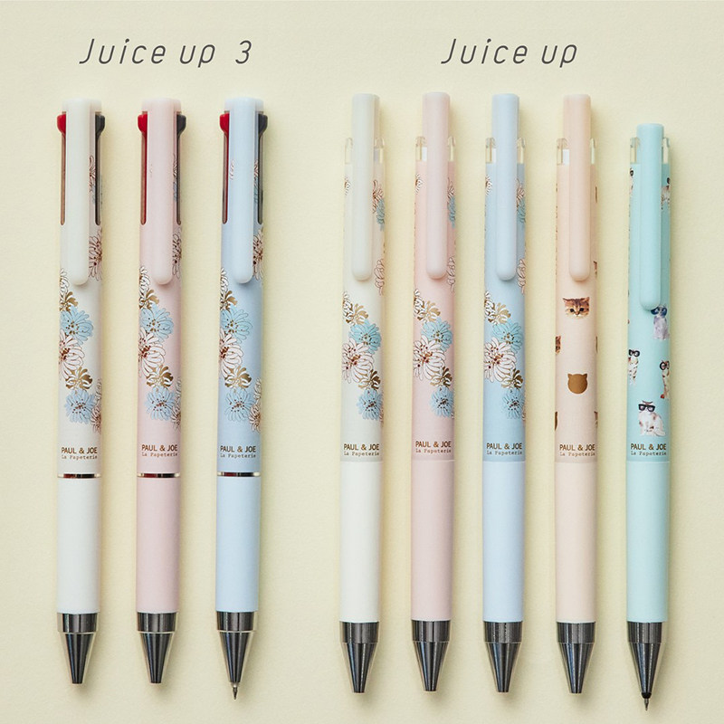 日本PILOT百乐juice up果汁笔Paul &amp;Joe猫咪西洋菊联名限定中性笔