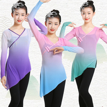 Childrens Classical Dance to Serve Girl Folk Dance Exercises to Perform Chinese Dance Test Class Bodies Performance Costumes