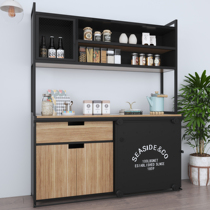 Iron American-style tea cabinet double-door sideboard cabinet wall sideboard customized solid wood commercial multi-functional restaurant