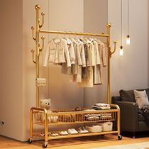 Coat rack clothes rack floor-standing bedroom home room clothes rack mobile clothes drying rack indoor simple clothes hanger