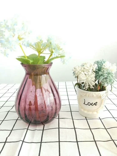 Ваза орнаментальная стеклянная ваза прозрачная гидропонная ваза гостиная Европа