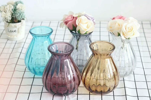 Ваза орнаментальная стеклянная ваза прозрачная гидропонная ваза гостиная Европа