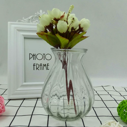 Ваза орнаментальная стеклянная ваза прозрачная гидропонная ваза гостиная Европа