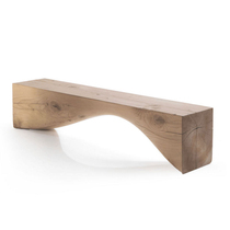 Nordic simple log bench homestay special-shaped whole wooden bench designer creative solid wood wooden pier shoe stool