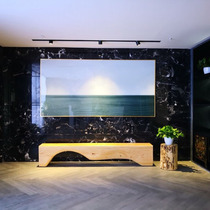 Nordic log bench home creative personality shoe stool hotel restaurant leisure long bench mall solid wood bench